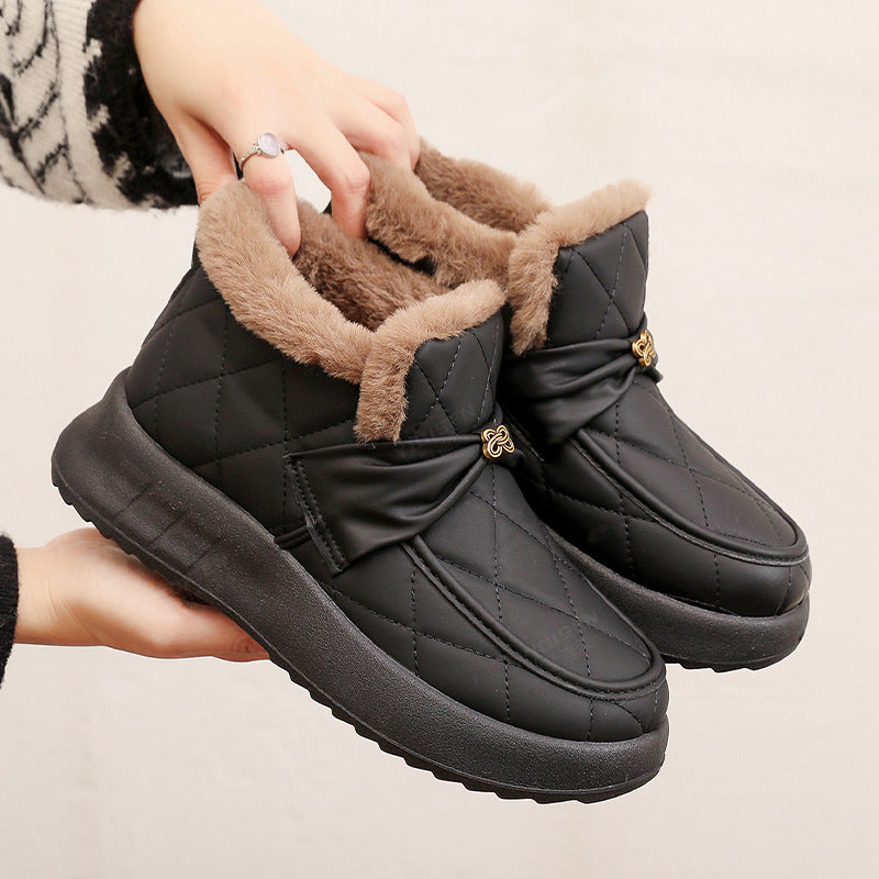 2026 Women's Winter Fleece-Lined, Thickened Snow Boots